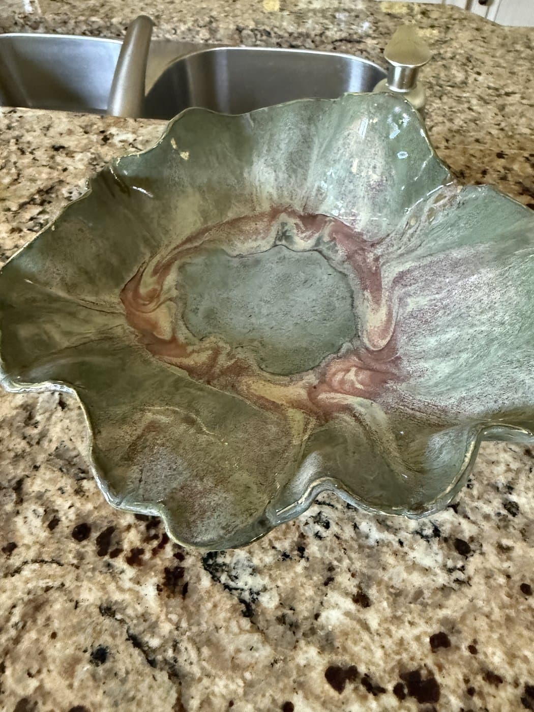 A glazed bowl Mamata made