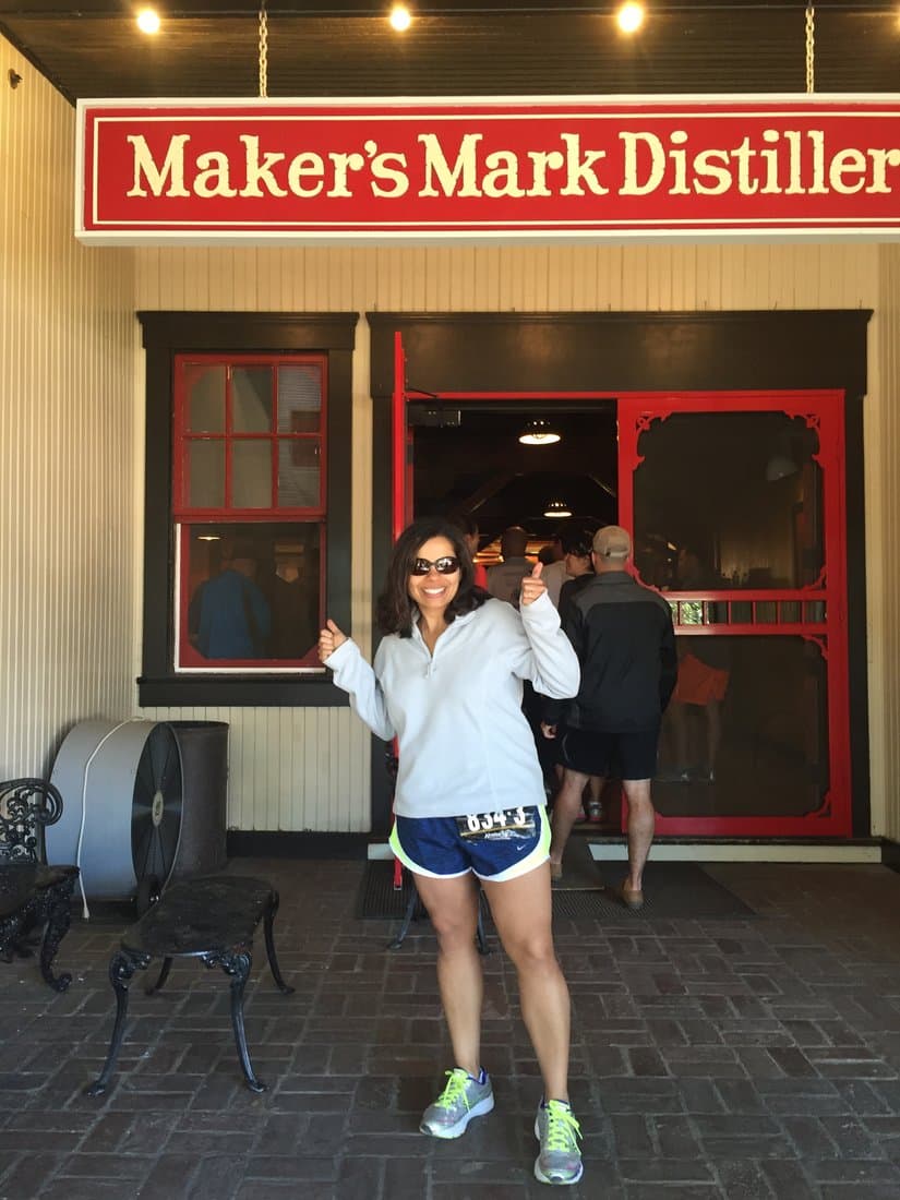 Mamata at the finish of a race at Maker's Mark