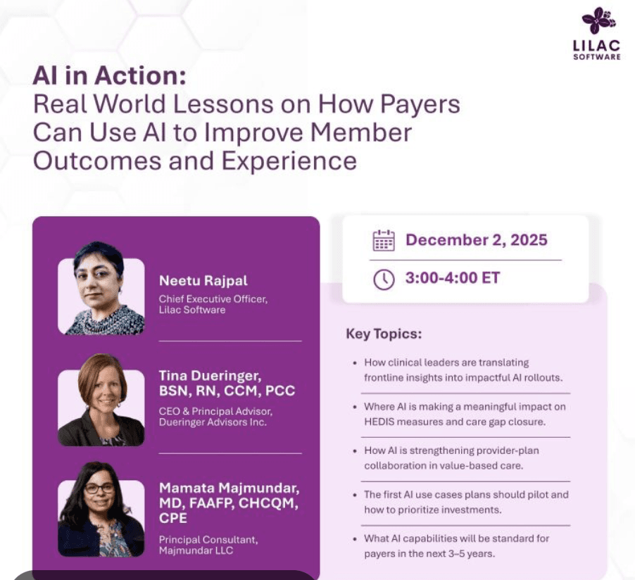 Panel card for the Lilac Software AI in Action session