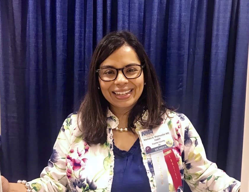 Mamata at a Kentucky Medical Association meeting